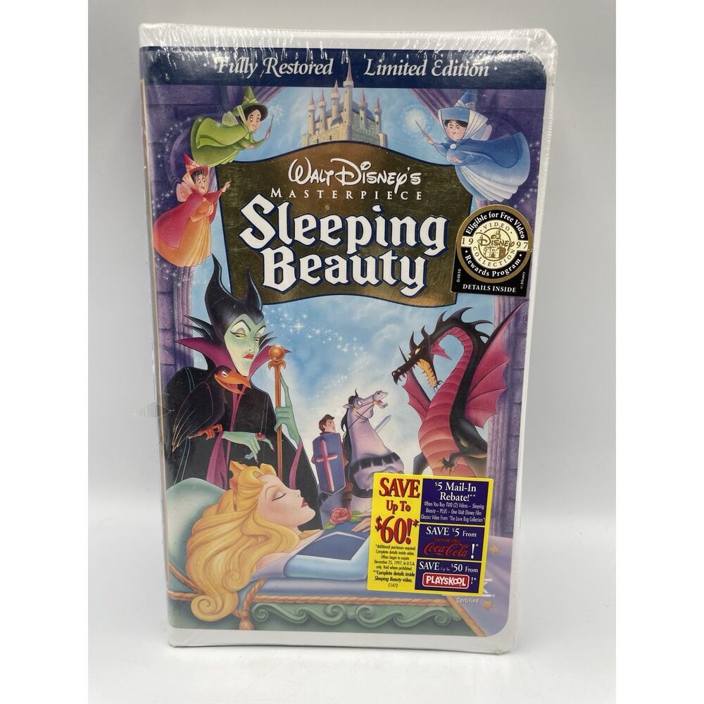 Sealed Sleeping Beauty VHS 1997 Masterpiece Edition
